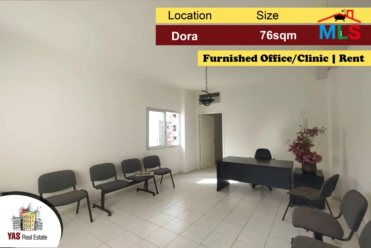 Dora 76m2 | Office/Clinic | Furnished | Rent | Prime Location | AA