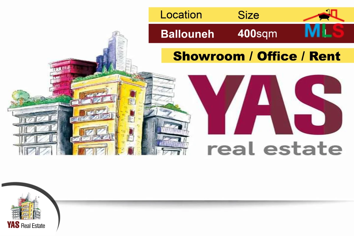 Ballouneh 400m2 | Showroom / Office | Main Highway | WA