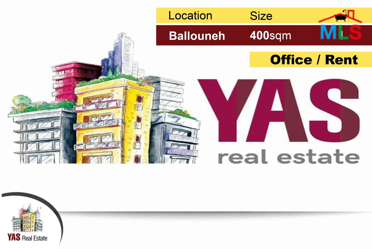 Ballouneh 400m2 | Office | Main Highway | Prime Location | WA