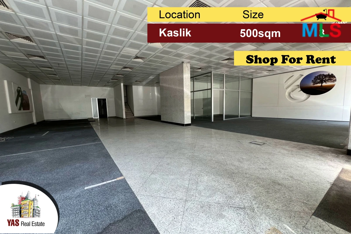 Kaslik 500m2 | Shop | Rent | High End | Perfect Investment | EH