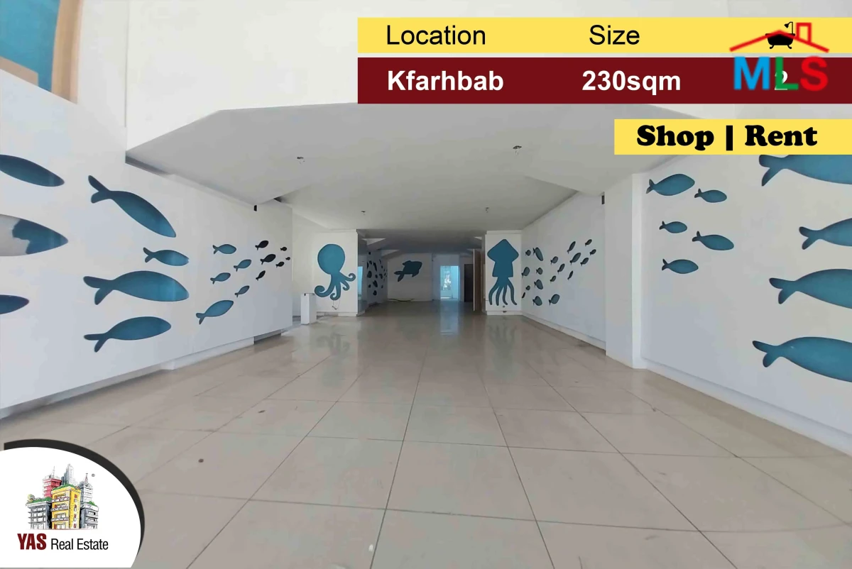 Kfarhbab 230m2 | Shop For Rent | Perfect Investment|Prime Location|IVM