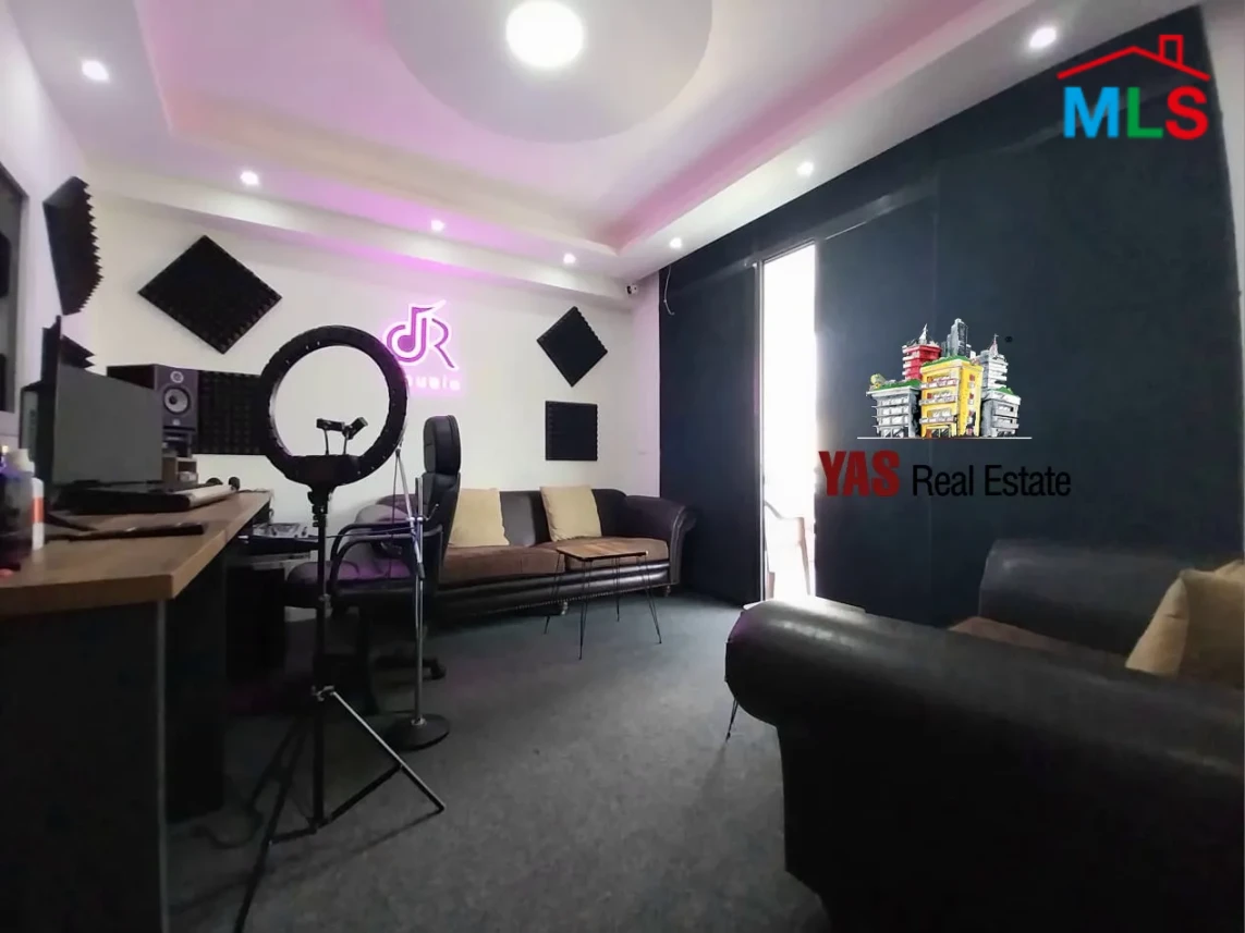 Kaslik 110m2 | Equipped Music Studio | Rent | Decorated | IV CH