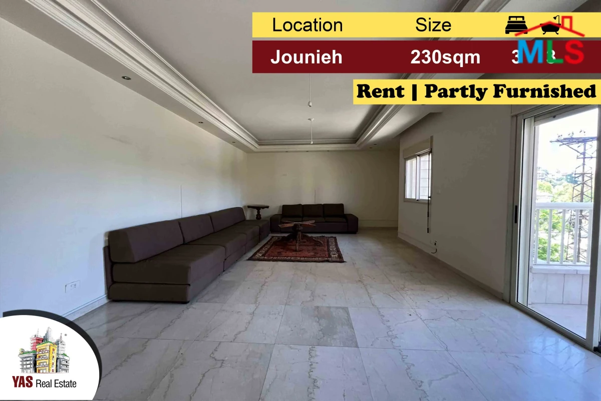 Jounieh 230m2 | New | Rent | Partly Furnished | Calm Street | EH