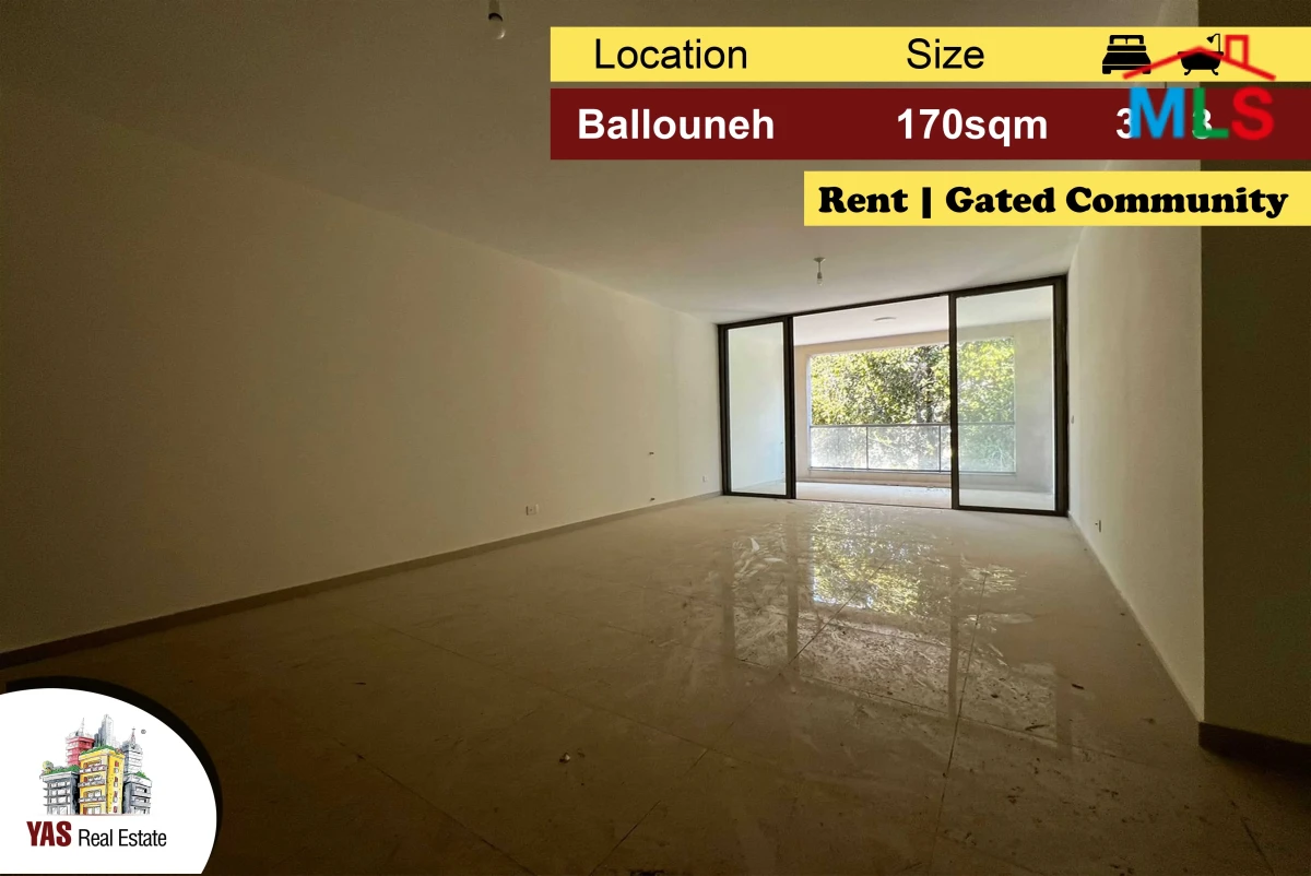 Ballouneh 170m2 | Rent | New | Luxury | View | Super Catch | KS