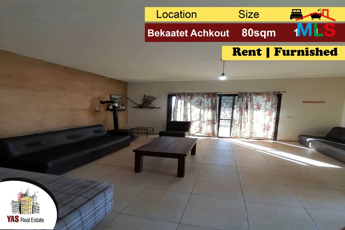 Bekaatet Achkout 80m2 | 40m2 Terrace | Rent | Furnished | Log House|DA