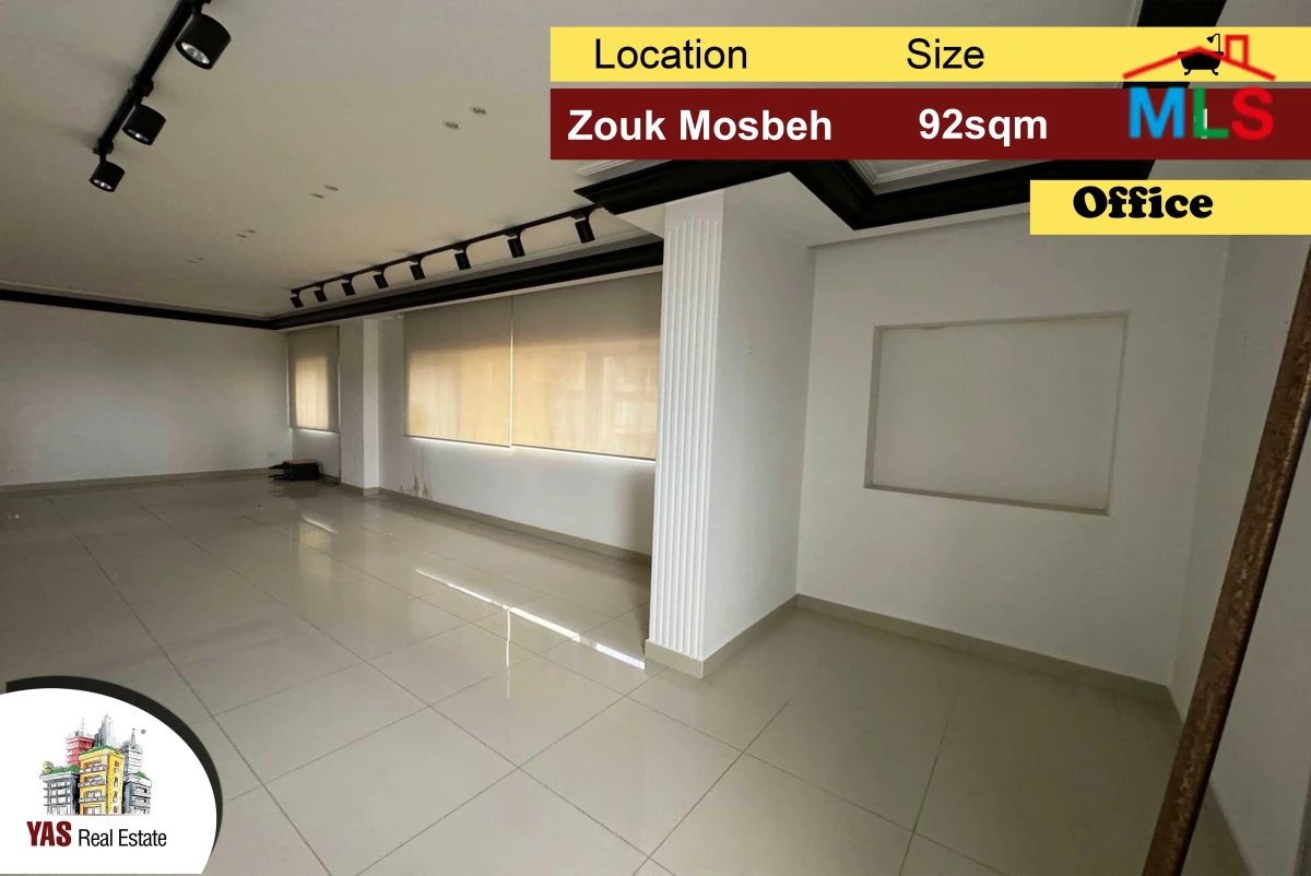 Zouk Mosbeh 92m2 | office | Rent | Upgraded | Prime Location | MY