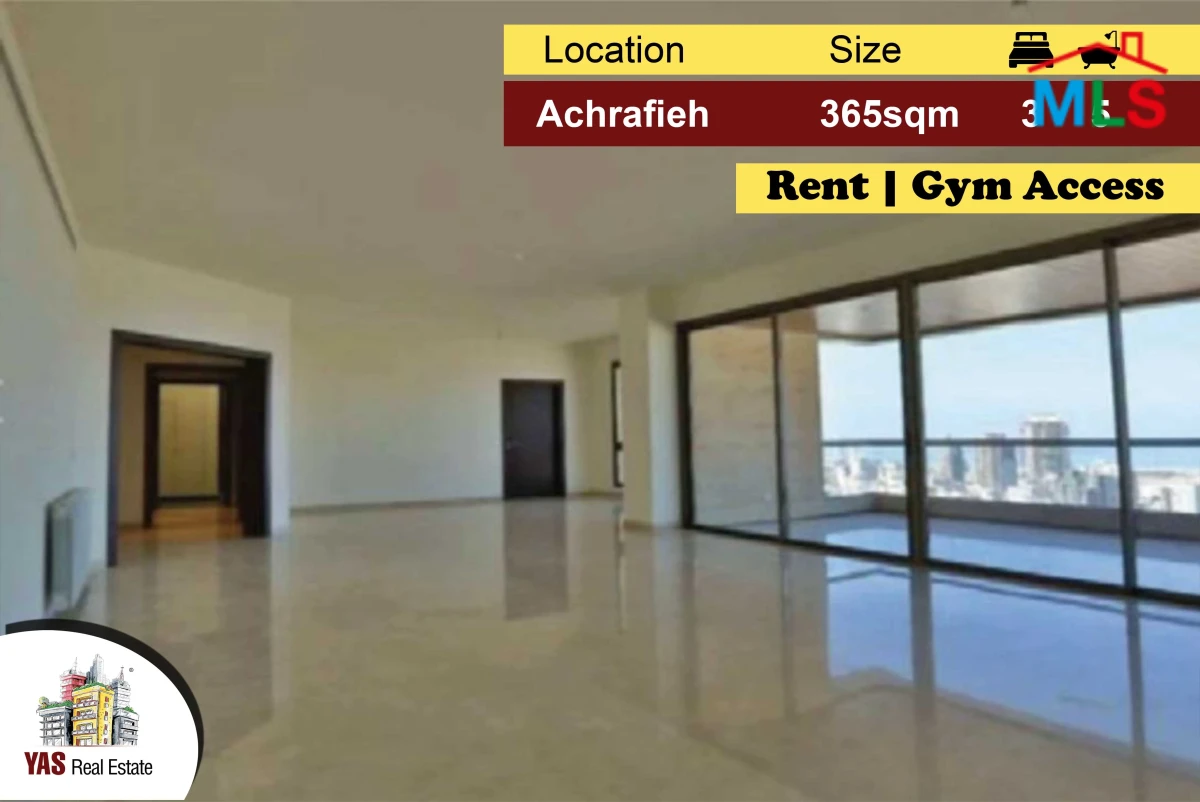 Achrafieh 365m2 | Rent | Brand New | Prime Location | Gym access |LBMJ