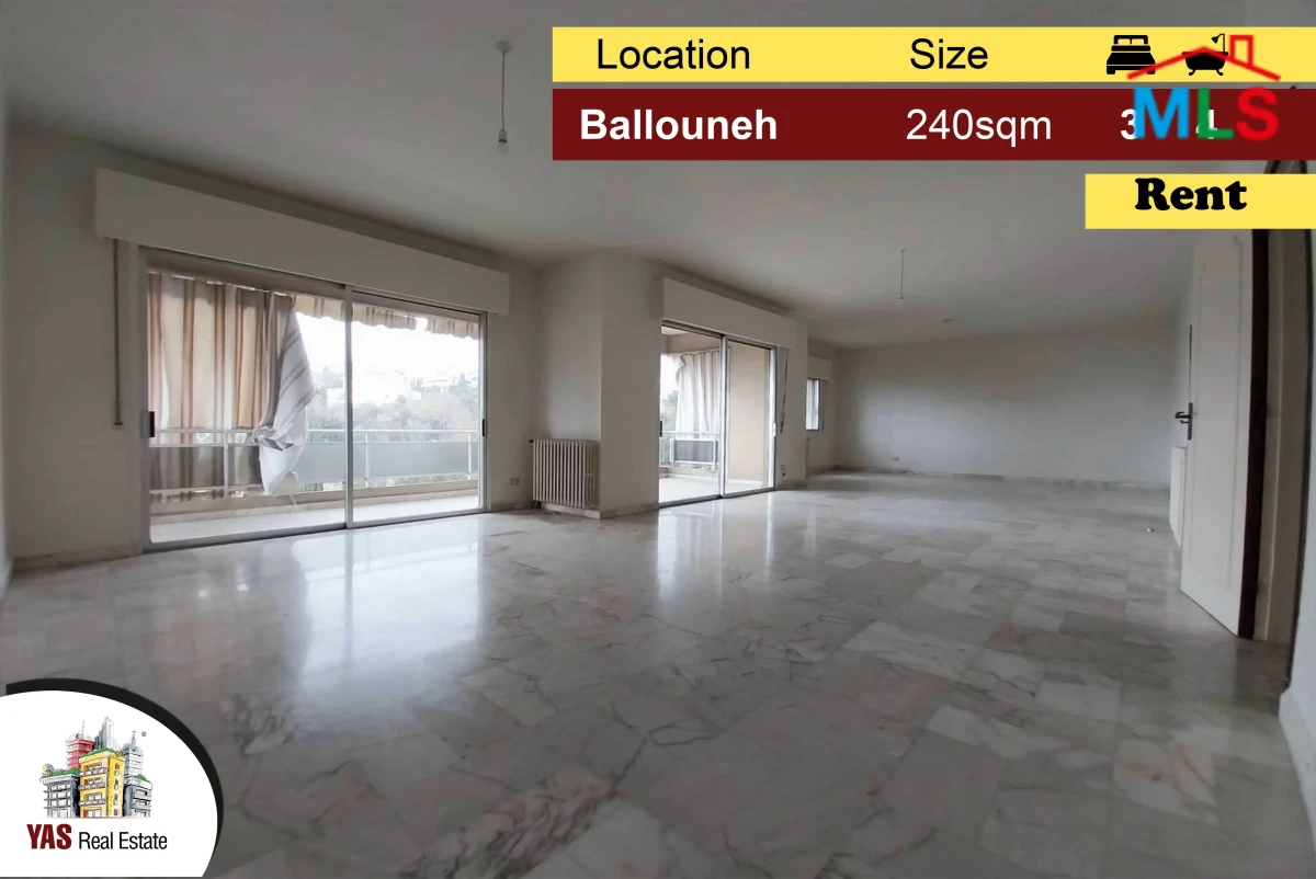 Ballouneh 240m2 | Rent | Open View | Prime Location | IV MY