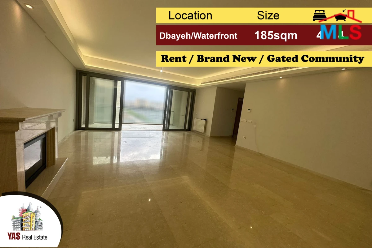 Dbayeh/Waterfront 185m2 | Rent | Brand New | Gated Community | MJ