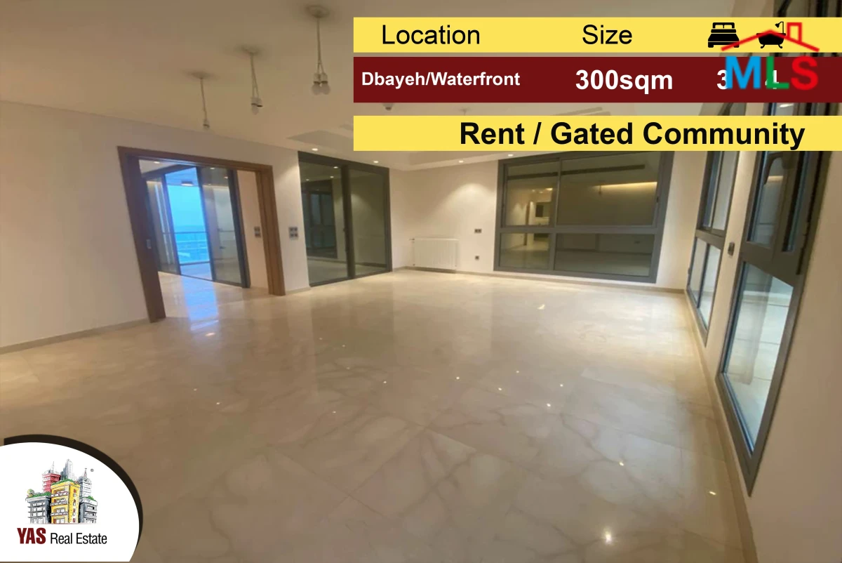 Dbayeh / Waterfront 300m2 | Rent | Luxury | Gated Community