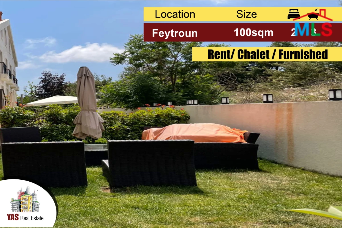 Feytroun 100m2 | 60m2 Garden | Rent | Chalet | Barely Used | Furnished