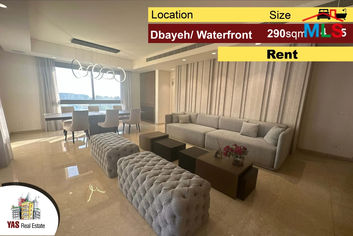 Dabyeh / Waterfront 290m2 | Fully Upgraded | Furnished | Open View