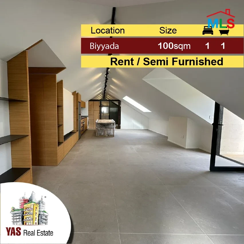 Biyyada 100m2 + Terrace 20m2 | Rent | Semi Furnished | Prime Location
