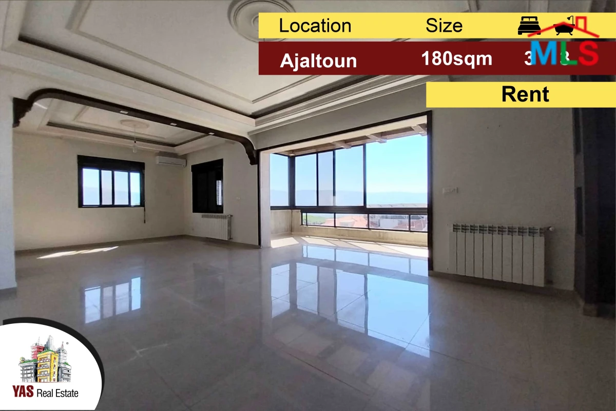 Ajaltoun 180m2 | Rent | New Flat | Panoramic Open View