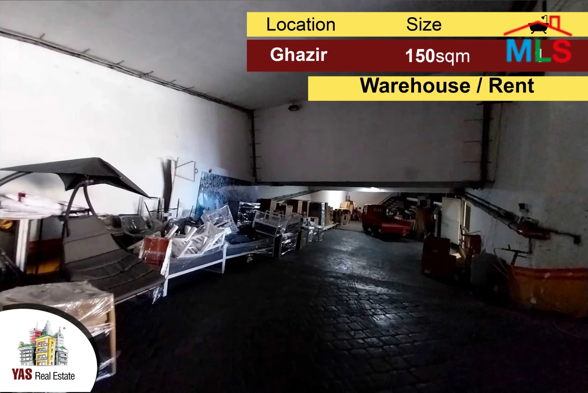 Ghazir 450m2 | warehouse | Highway | For Rent | Good Condition