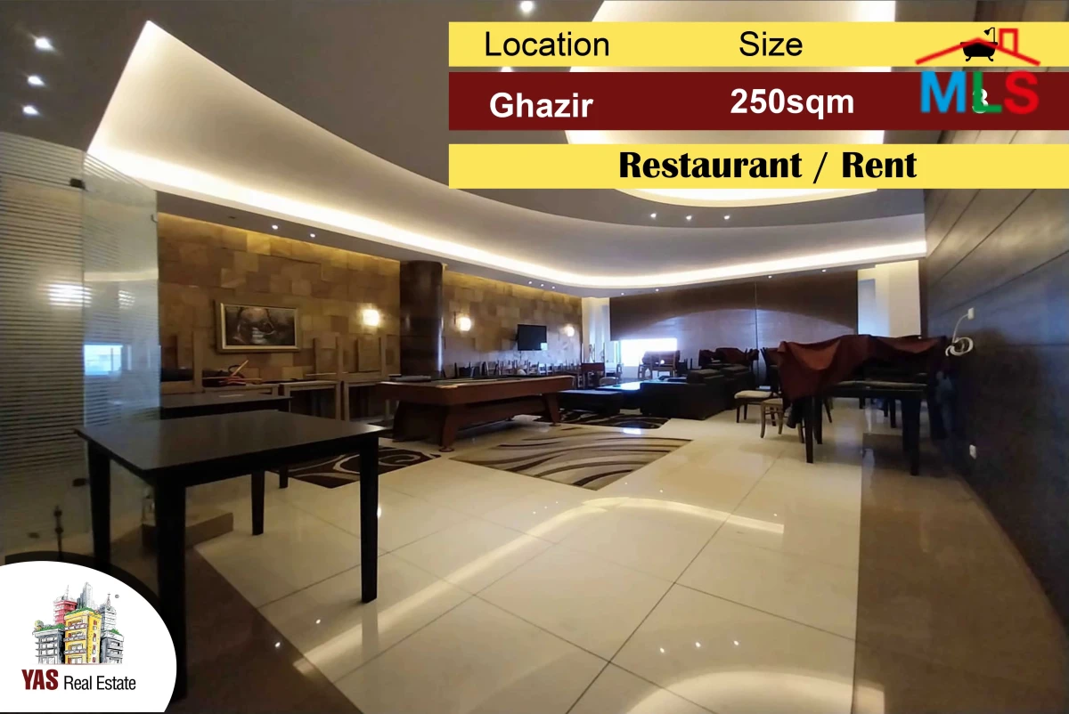 Ghazir 250m2 | Restaurant | Rent | Great Investment