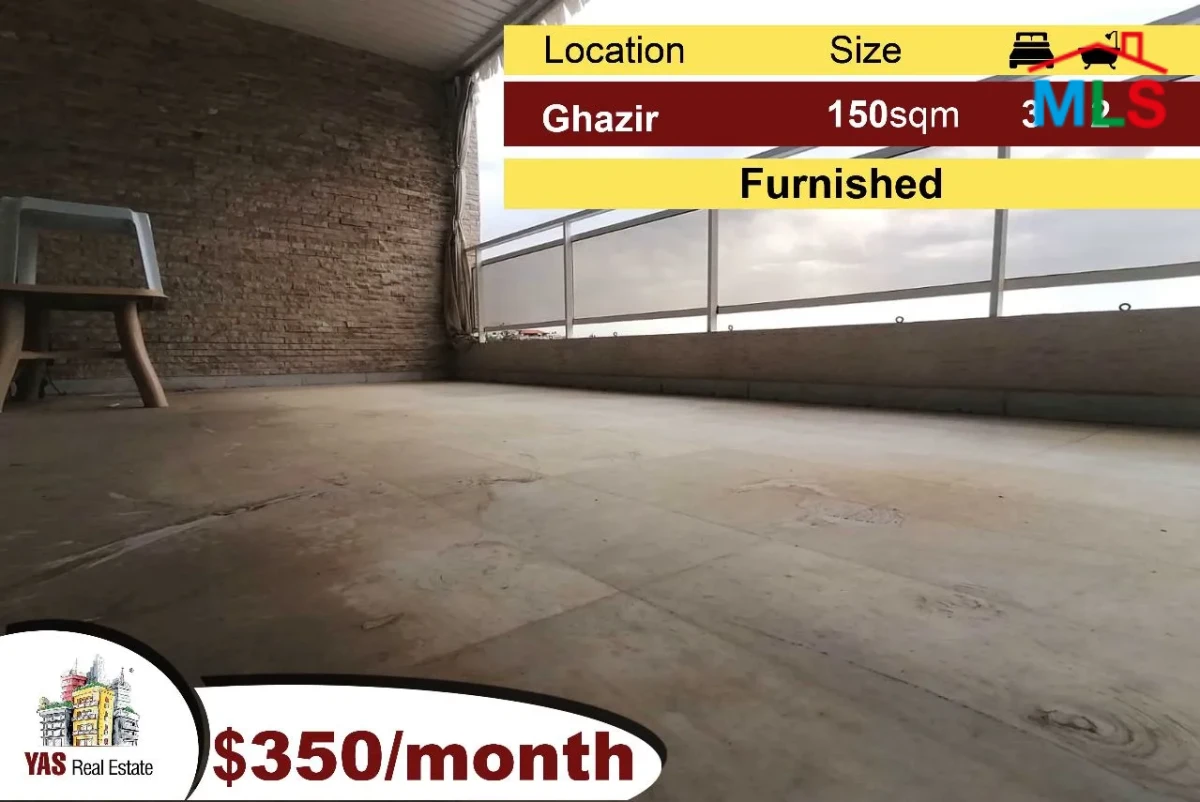 Ghazir 150m2 | Modern Apartment | Furnished | Rent | View