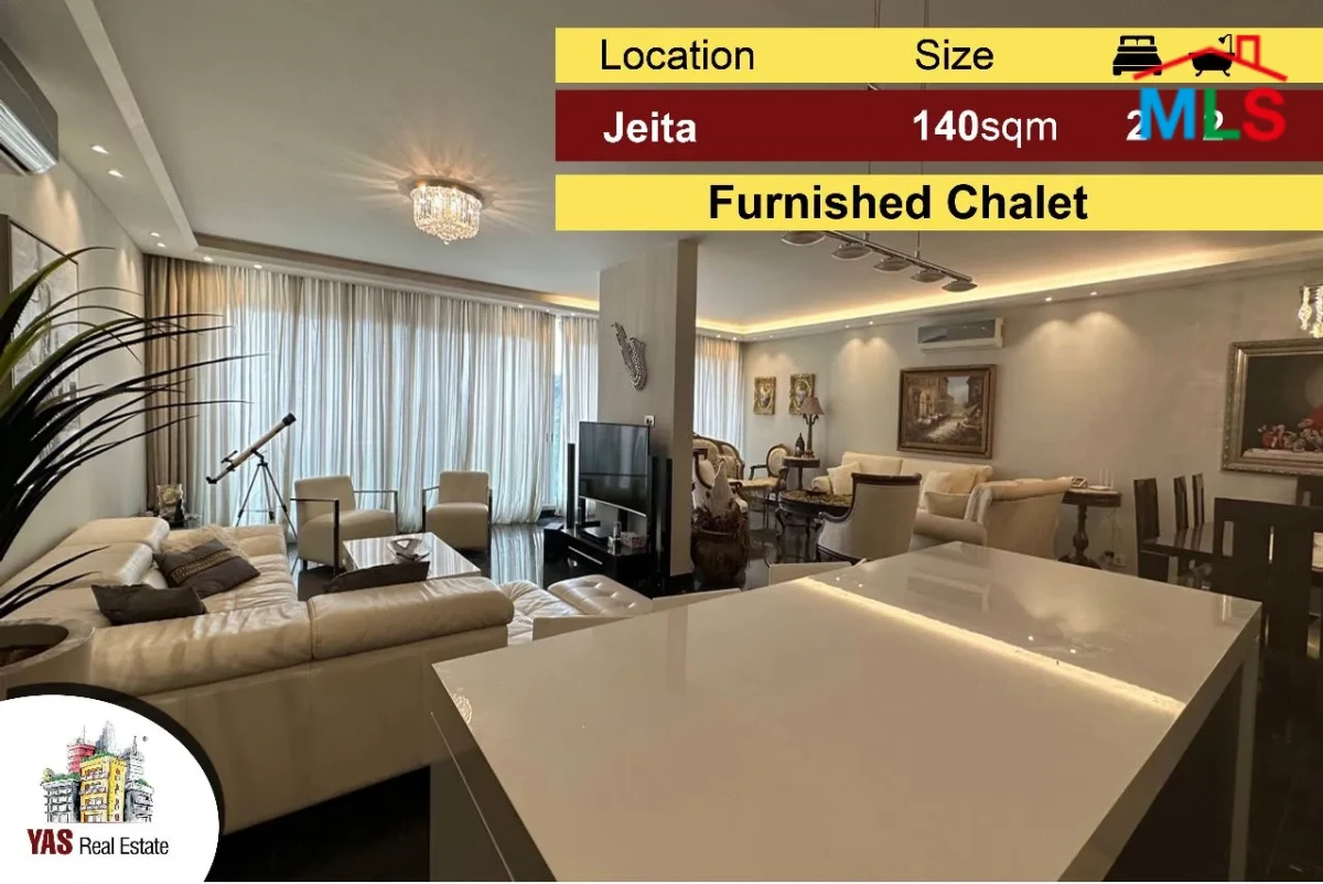 Jeita Country Club | 140m2 Chalet | ULTRA UPGRADED | FURNISHED | Rent