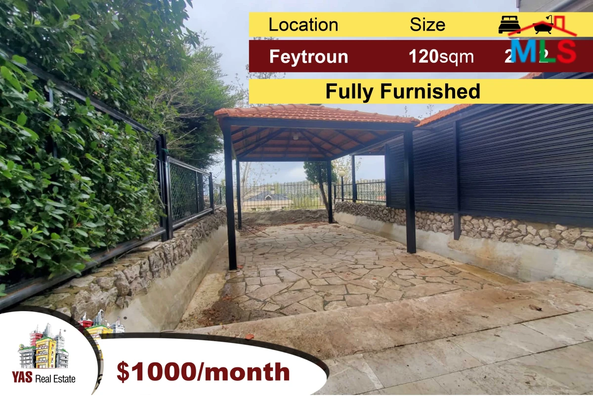 Feytroun 120m2 + 60m2 Terrace | Duplex | Pool | Prime Location | Rent