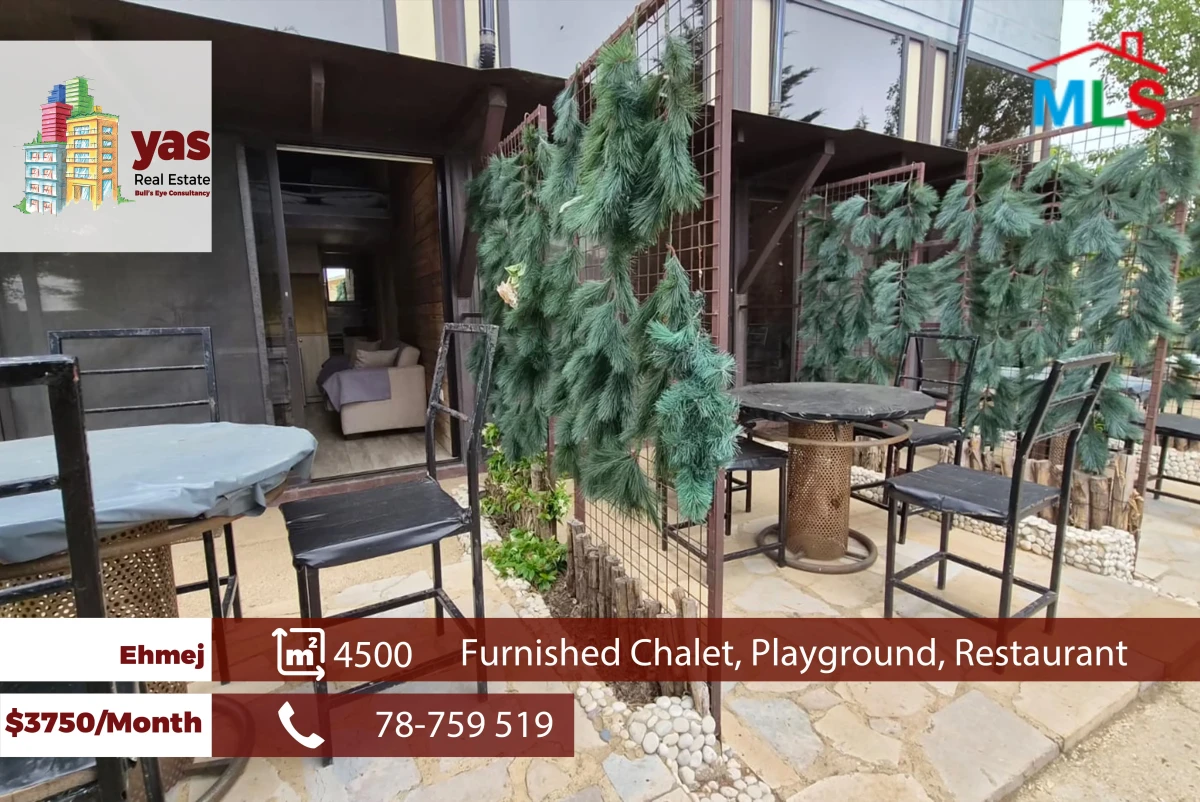 Ehmej 4500m2 | Furnished Chalet | Restaurant | Panoramic View | MCH/JO