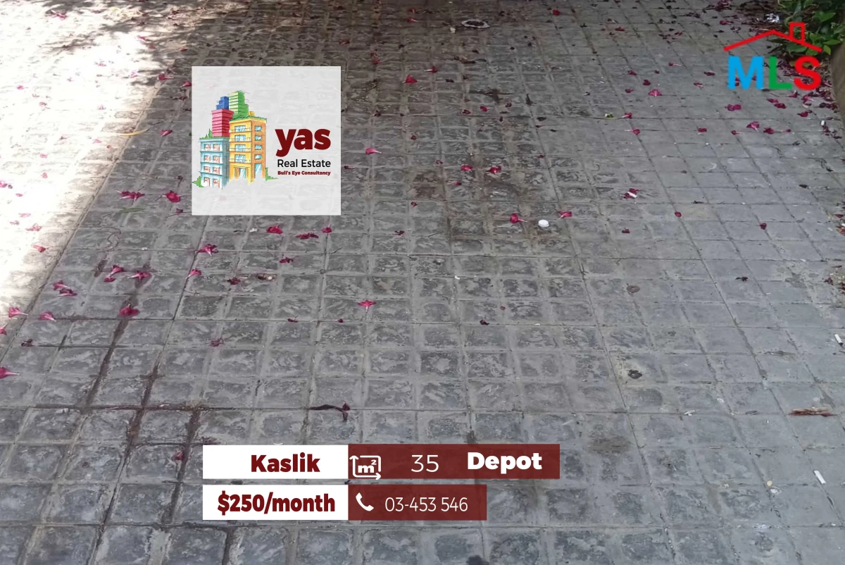 Kaslik 35m2 Warehouse | Well Maintained | Wide Entrance | Rent | TW |