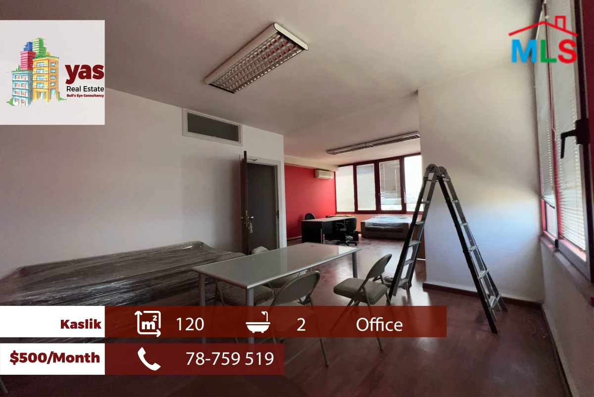 Kaslik 120m2 | Office For Rent | Perfect Investment | Catch | RH/TO