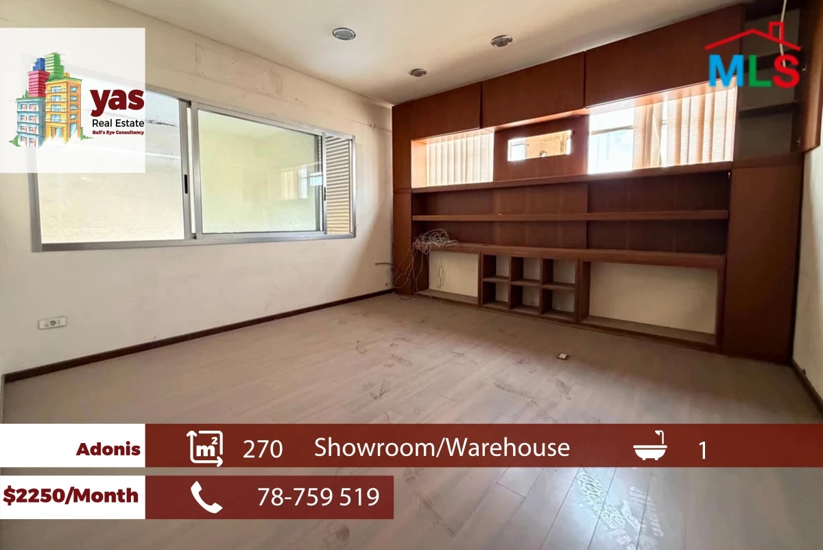 Adonis 270m2 | Warehouse/Showroom | Rent | High Ceiling | EH/RH