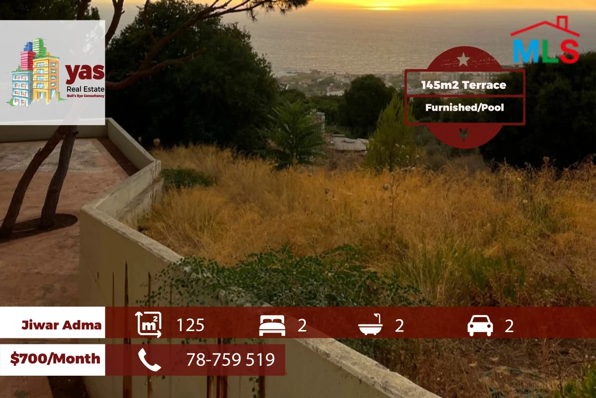 Jiwar Adma 125m2 | 145m2 Terrace | Furnished | Pool | IV