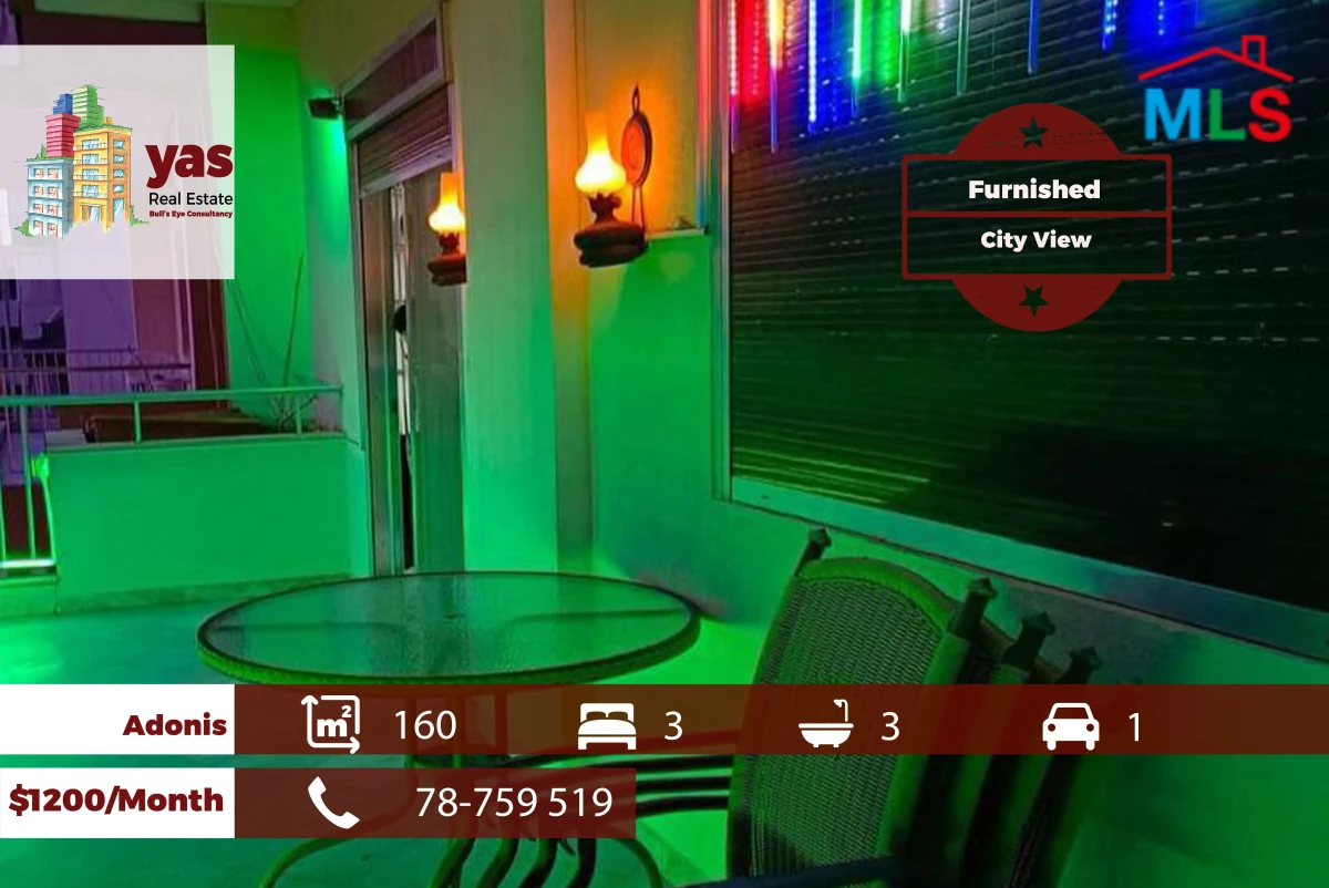 Adonis 160m2 | Furnished | Rent | Prime Location | Catch | JA