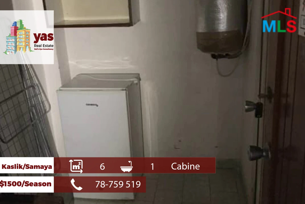 Kaslik/Samaya 6m2 | Cabine For Rent | Luxury Resort | Catch | RH/EH