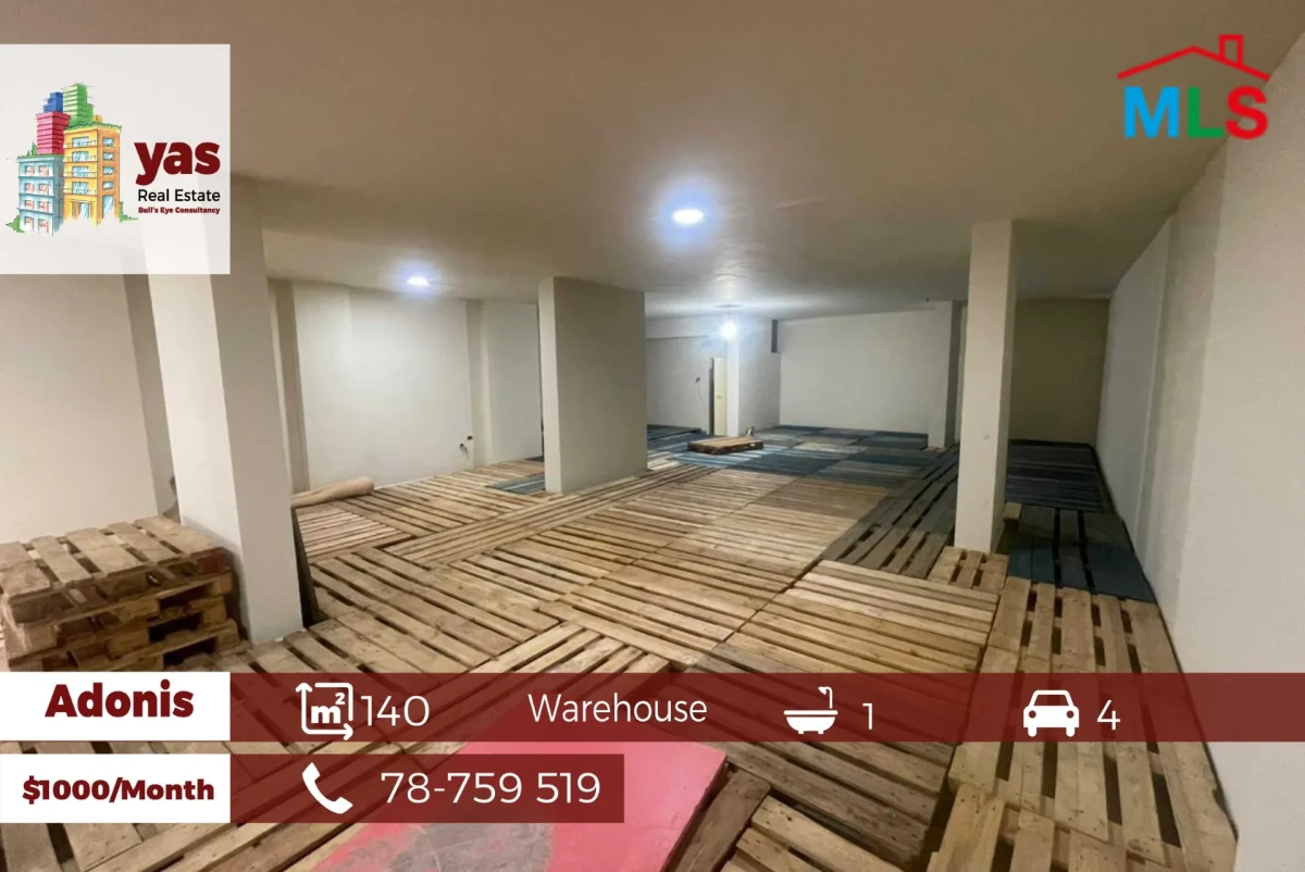 Adonis 140m2 | Warehouse/Shop | Excellent Condition | Rent | JA