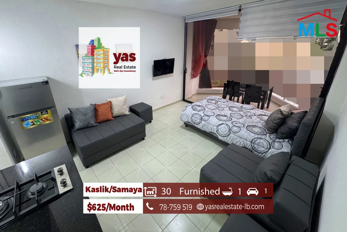 Kaslik/Samaya 30m2 | Furnished Chalet | Rent | Mountian View | EH