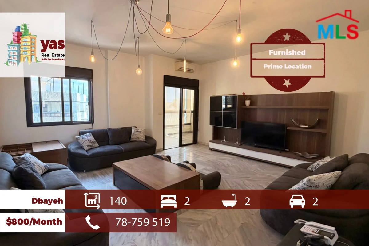 Dbayeh 140m2 | Furnished | Prime Location | Calm Area | MJ
