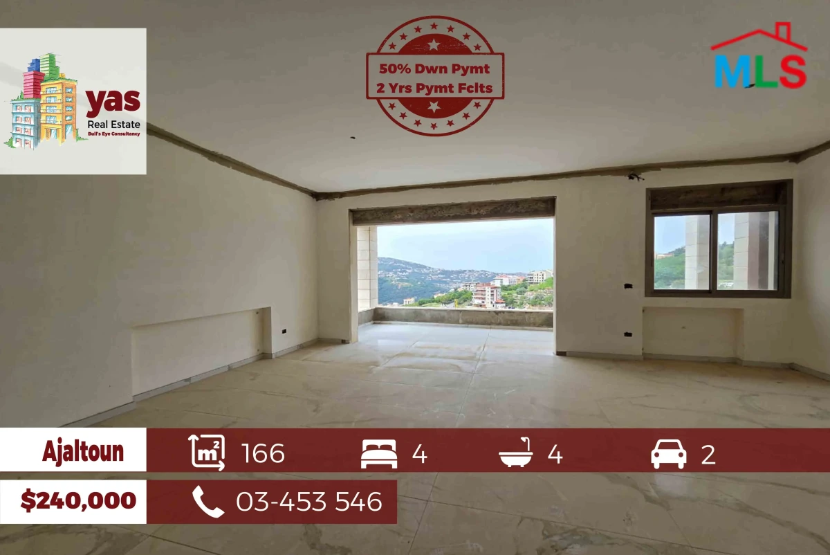 Ajaltoun 166m2 | 50% DOWN PAYMENT | 2 YEARS PAYMENT FACILITIES |