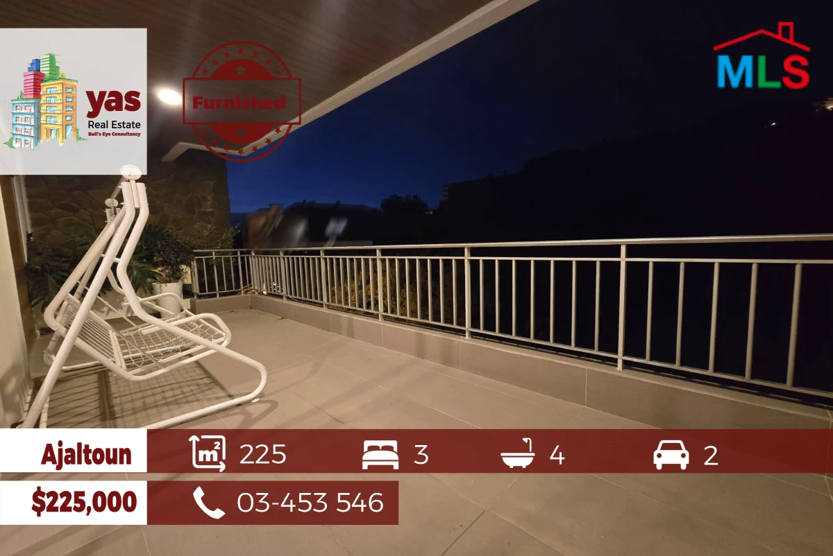 Ajaltoun 225m2 | Fully Furnished | Well Maintained | Mountain View | D