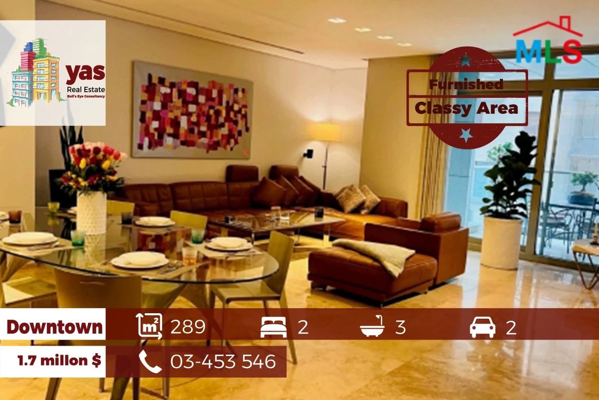 Downtown 289m2 | Furnished Flat | Luxury | Classy Area | SKH