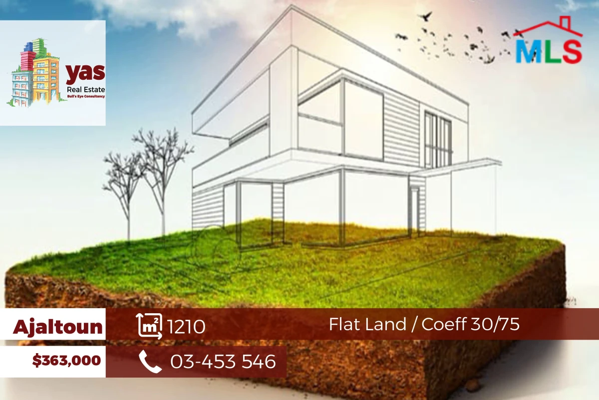 Ajaltoun 1210m2 | Land | Panoramic View | Private Street | 30/75 | RU