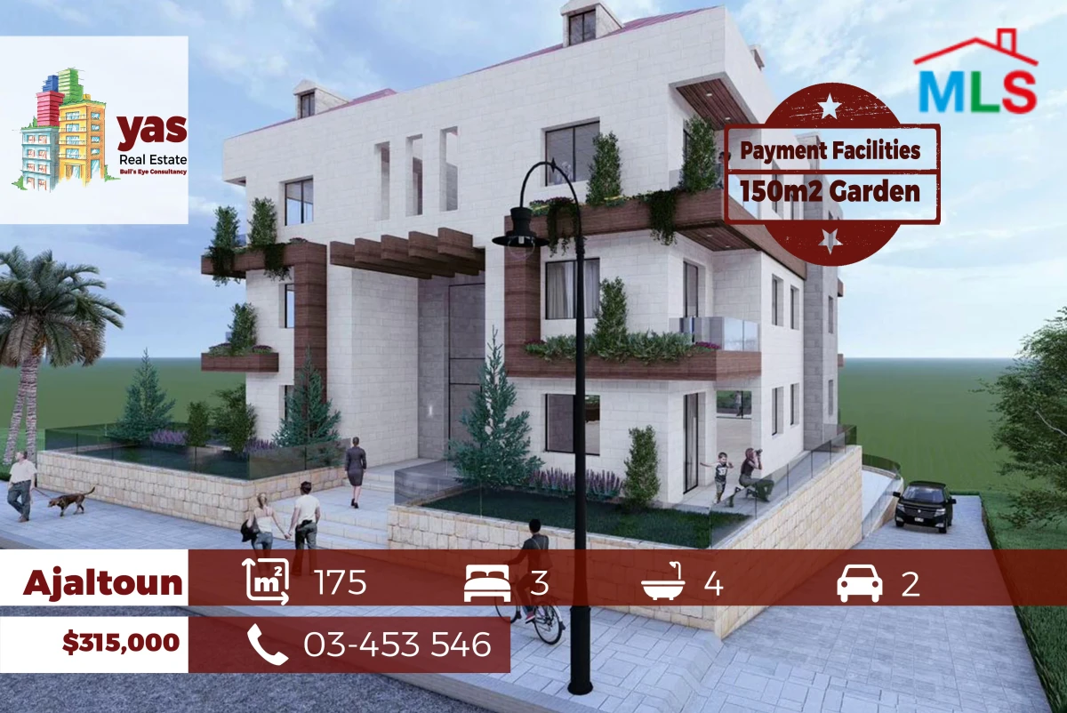 Ajaltoun 175m2 | 150m2 Garden | View | High End | Pyt Facilities | GA