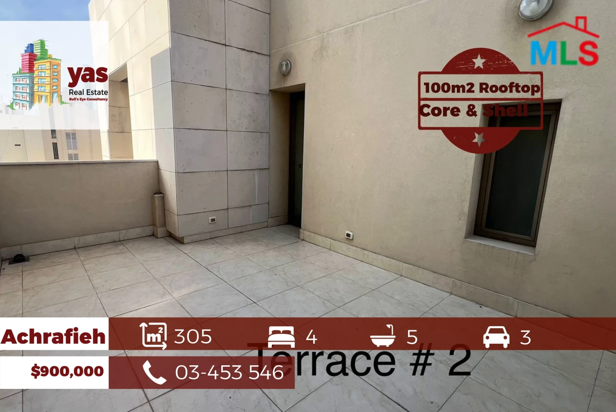 Achrafieh 305m2 | 100m2 Rooftop | Brand New | Classy Area | OH