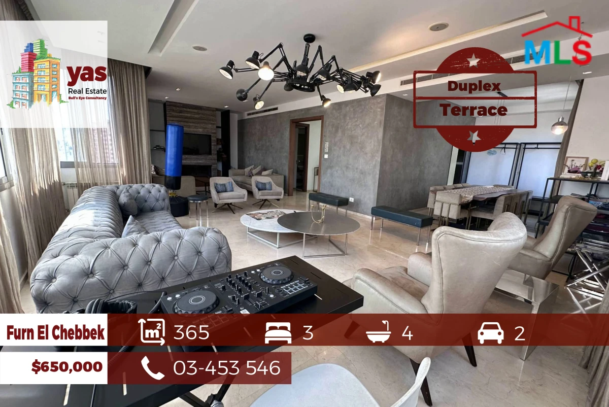 Furn El Chebbek 365m2 | Duplex | Terrace | Mint Condition | OH