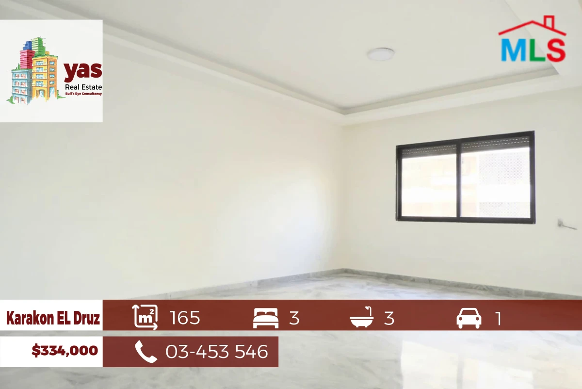 Karakon El Druz 165m2 | Prime Location | Excellent Condition | RM