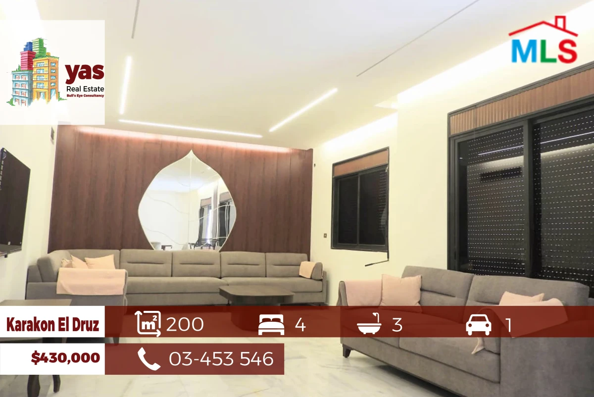 Karakon El Druz 200m2 | Classy Area | Excellent Condition | RM