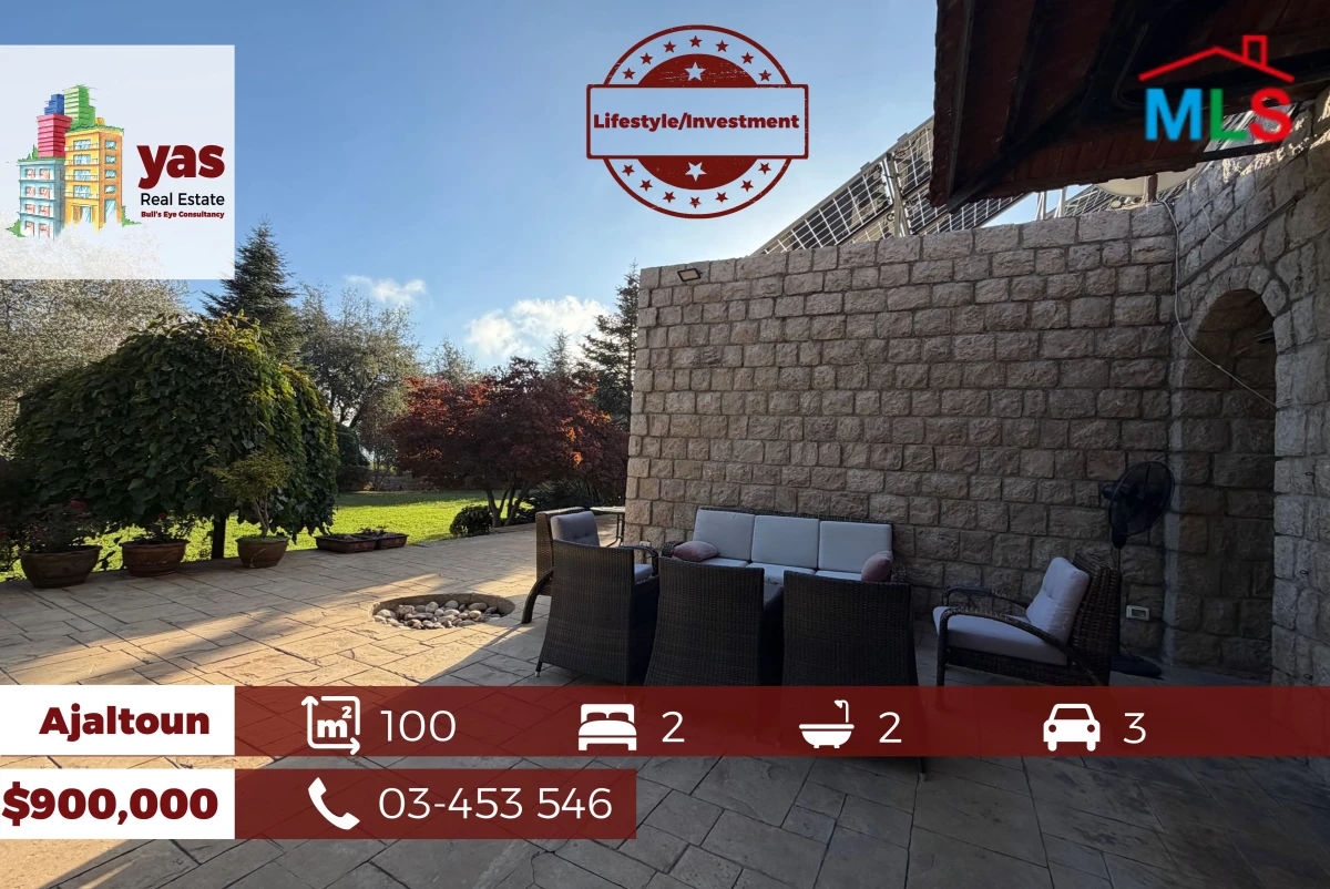 Ajaltoun 100m2 Villa | 2000m2 Land | Ultra Unique Property | PES