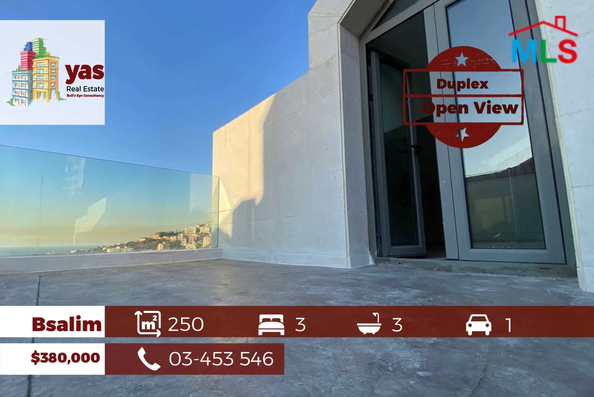 Bsalim 250m2 | Duplex | Open View | High End | Private street | PED
