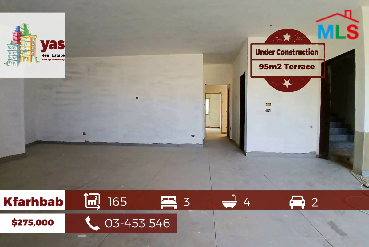 Kfarhbab 165m2 | 95m2 Garden | Last Phase | Partial View | IV/EH