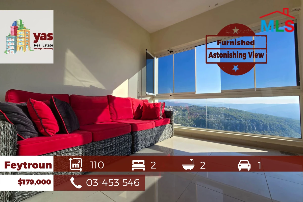 Feytroun 110m2 | Furnished Chalet | Gated | Astonishing View | DA