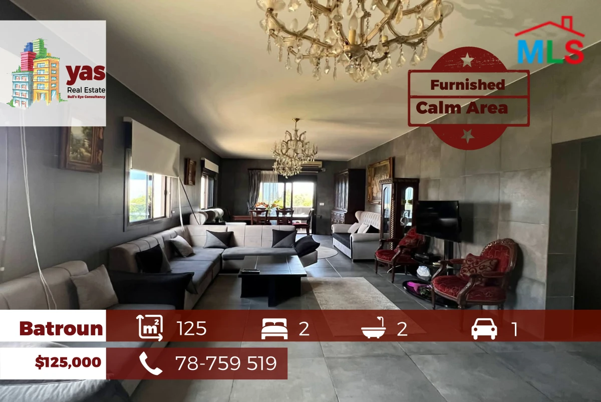 Batroun 125m2 | Furnished Flat | Prime Location | Sea View | ABA