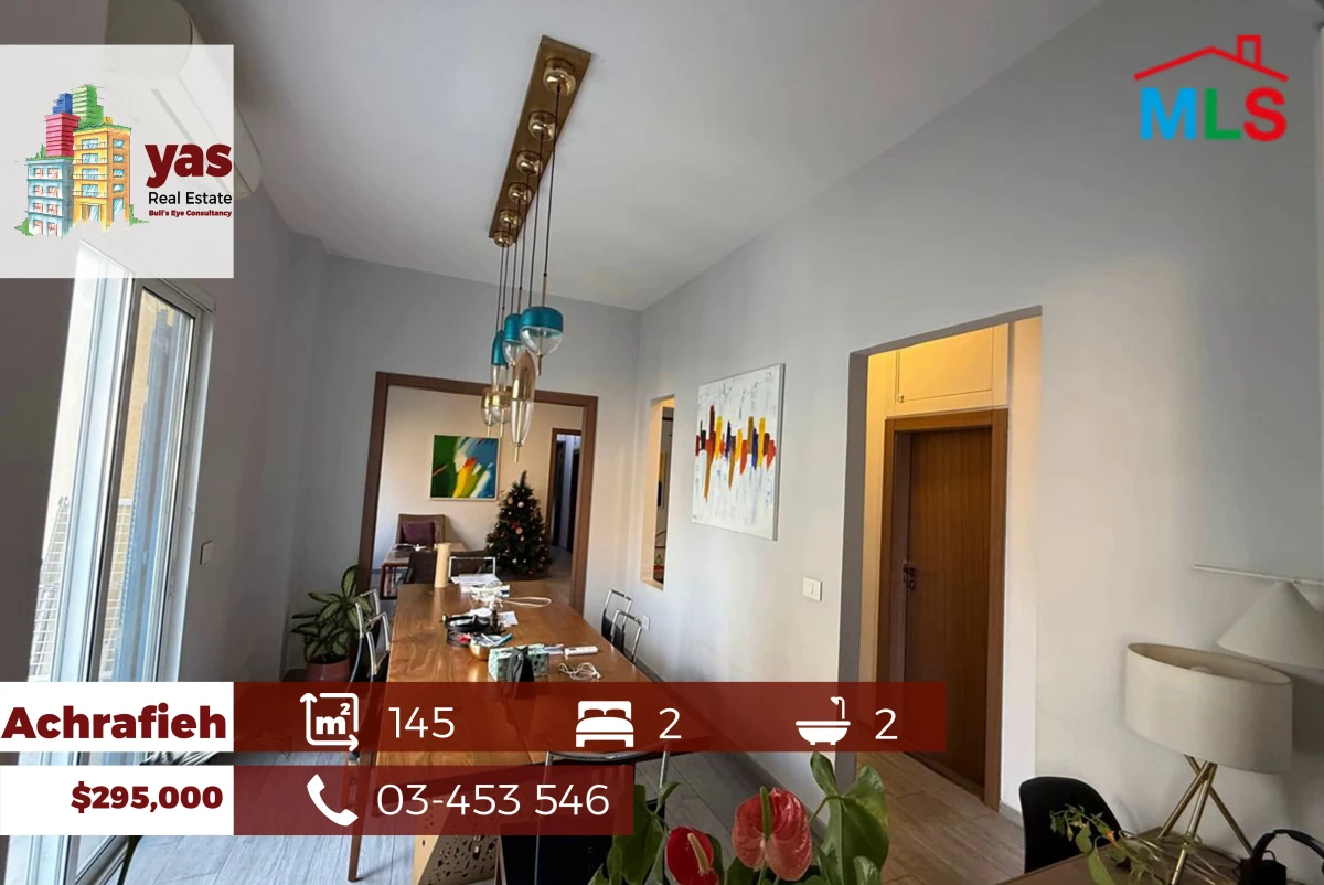 Achrafieh 145m2 | Renovated Flat | Calm Area | Catch | GA
