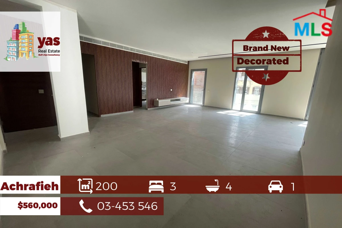 Achrafieh 200m2 | Prime Location | Decorated | Catch | OH