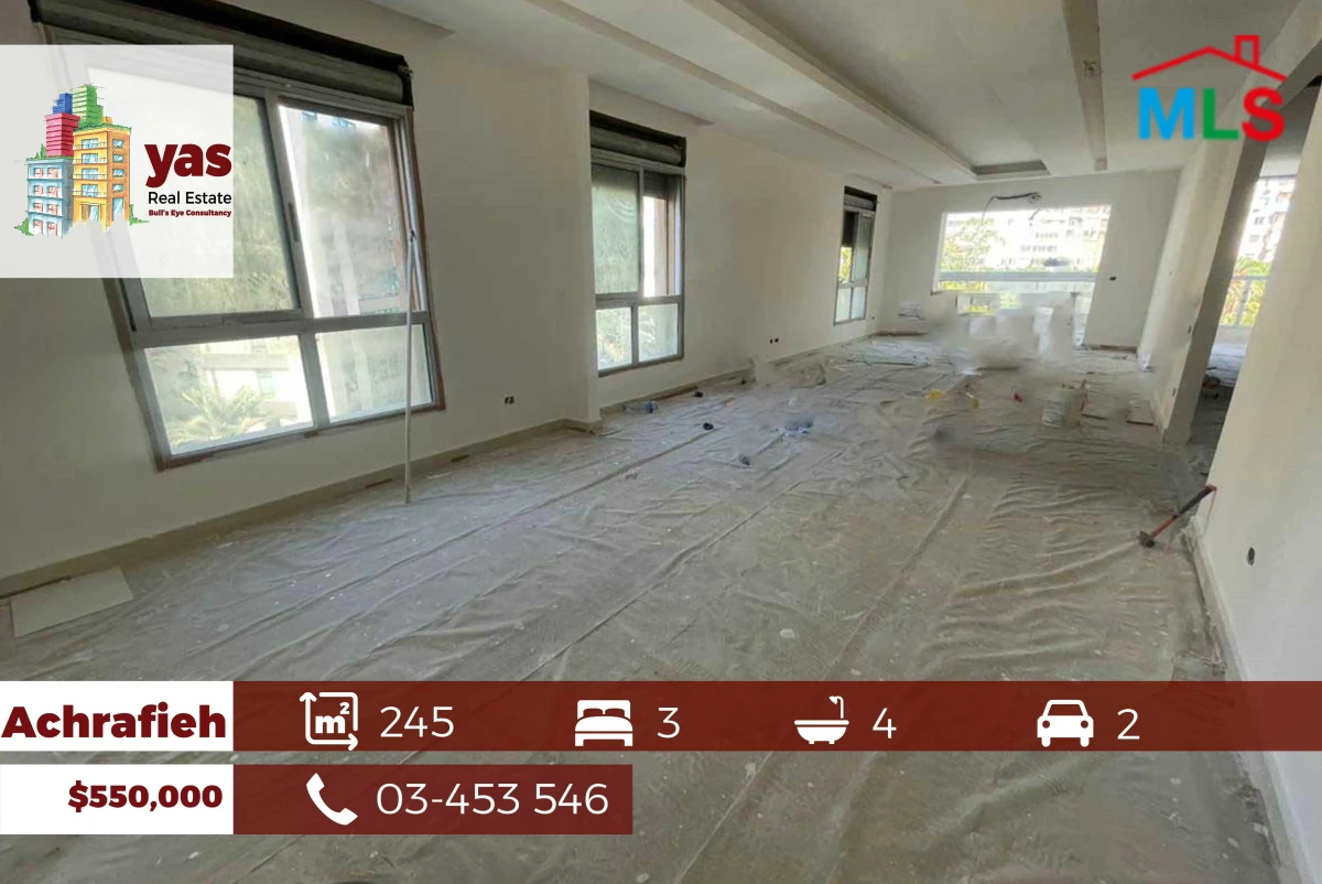 Achrafieh/Sioufi 245m2 | Brand New | Prime Location | OH